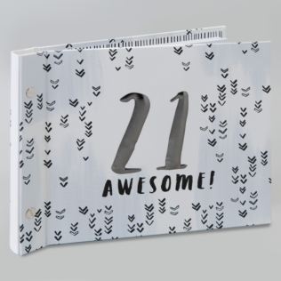 Luxe Male Birthday Photo Album & Guest Book - 21 Product Image