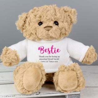 Personalised #Bestie Teddy Bear Product Image