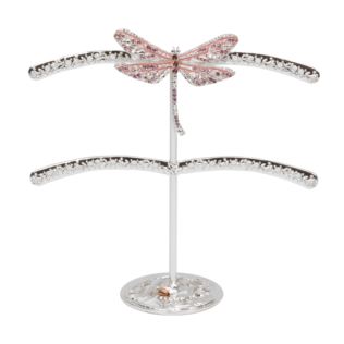 Sophia Pink Crystal Dragonfly Double Jewellery Hanger Product Image
