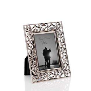 Silverplated Hearts Photo Frame 2" x 3" Product Image