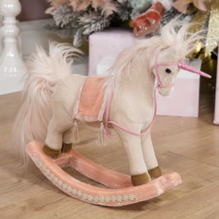 Blush Rocking Unicorn Decoration Product Image