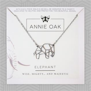 Geometric Elephant Necklace Product Image