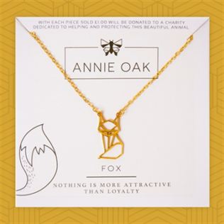 Geometric Fox Necklace Product Image