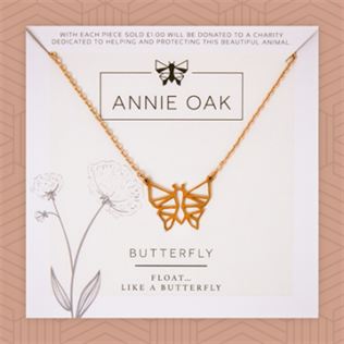Geometric Butterfly Necklace Product Image
