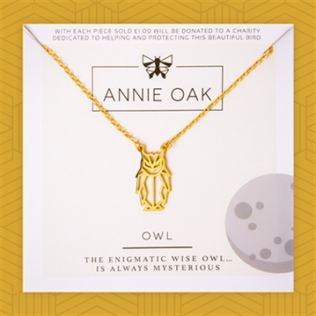 Geometric Owl Necklace Product Image