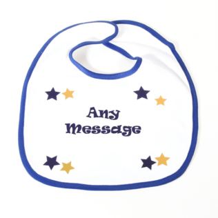 Personalised Slogan Baby Bib Product Image
