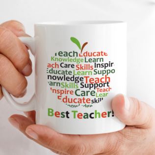 Personalised Teacher Mug - Apple Of Words Product Image