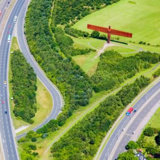 Extended Newcastle City & Angel of the North Helicopter Tour for Two Product Image
