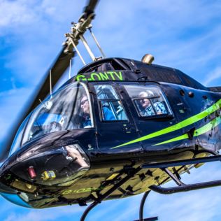 Blue Skies Helicopter Flight with Bubbly for Two Product Image