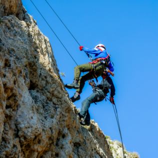 Rock Climbing & Abseiling Full Day Out for Two Product Image