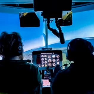 Private Helicopter Flight Simulator with Lunch for Two Product Image
