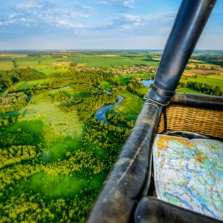 Wild Pig Hot Air Balloon Flight with Champagne for One Person Product Image