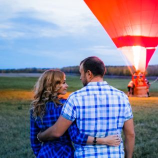 Wild Pig Hot Air Balloon Flight with Champagne for Two People Product Image