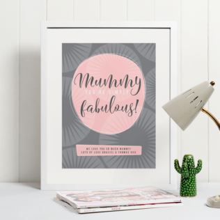 Personalised Mummy You're Simply Fabulous Framed Print Product Image