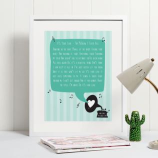 Personalised Our Song Framed Print Product Image