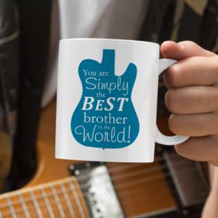 Personalised Simply The Best Guitar Design Mug Product Image