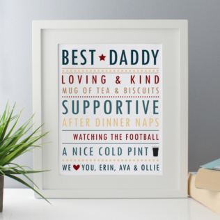 Personalised Why I Love Daddy Framed Print Product Image