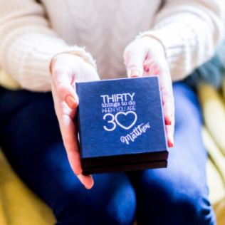 Personalised 30 Things To Do When You're 30 Gift Box Product Image