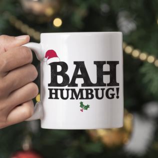 Personalised Bah Humbug Christmas Mug Product Image