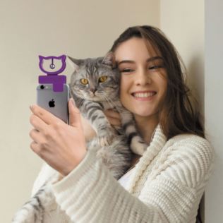 Cat Selfie Phone Clip  Product Image