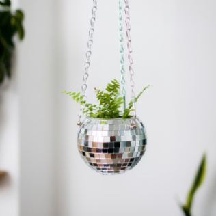 Disco Ball 6" Hanging Planter Product Image