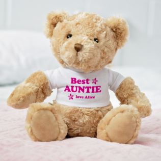 Personalised Best Auntie Teddy Bear Product Image