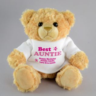 Personalised Best Auntie Teddy Bear Product Image