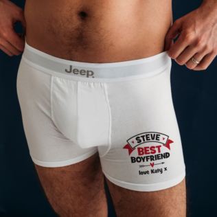 Personalised Best Boyfriend Boxer Shorts Product Image