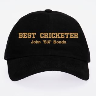Personalised Embroidered Cricket Cap Product Image