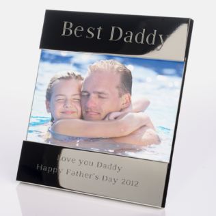 Engraved Best Daddy Photo Frame Product Image