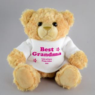 Personalised Best Grandma Teddy Bear Product Image