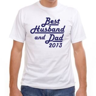Best Husband and Dad Personalised T-Shirt Product Image