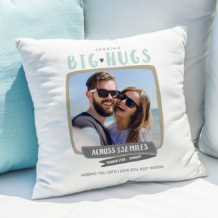 Personalised Big Hugs Photo Cushion Product Image