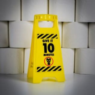 Funny Warning Sign - Satisfying Poo Product Image