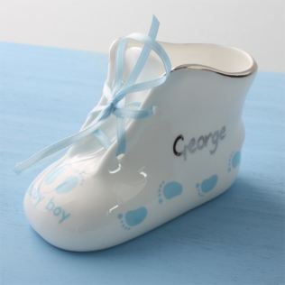 Personalised Baby Boy Fine Bone China Bootie Product Image