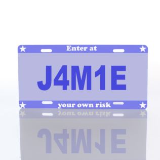 License Plate Door Signs Product Image