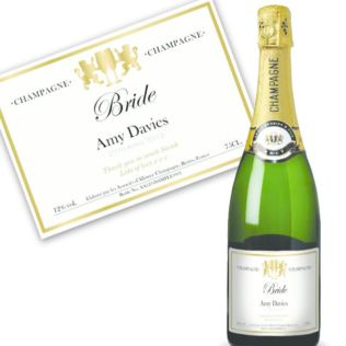 Bride Personalised Champagne Product Image