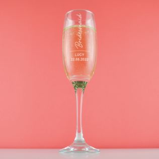 Personalised Bridesmaid Prosecco Glass Product Image