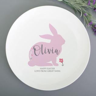 Personalised Bunny Rabbit Plate Product Image