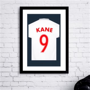 Personalised England Football Shirt Framed Print Product Image