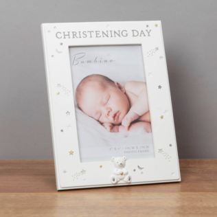 Bambino Christening Day Photo Frame With Teddy Product Image