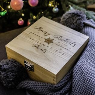 Personalised Wooden Christmas Eve Box Product Image