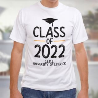 Personalised Class Of Graduation Male T-Shirt Product Image