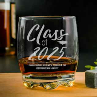 Personalised Class Of Graduation Whisky Tumbler Product Image