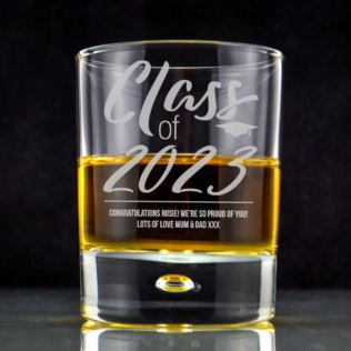 Personalised Class Of Graduation Whisky Tumbler Product Image