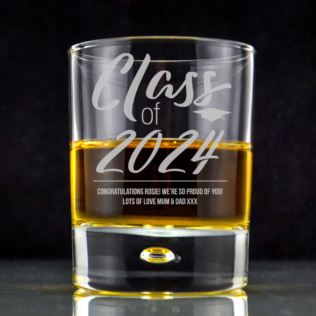 Personalised Class Of Graduation Whisky Tumbler Product Image
