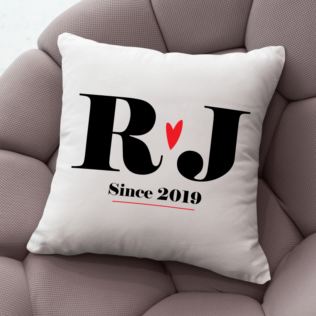 Personalised Couples Initial Cushion Product Image