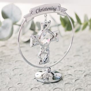 Crystocraft Christening Ornament With Swarovski Crystal Product Image