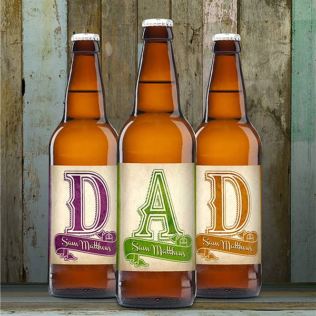 Personalised D-A-D Set Three Pack Craft Beer Product Image