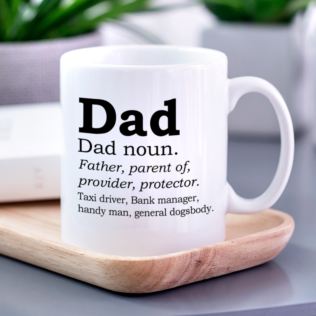 Dad Dictionary Definition Personalised Mug Product Image